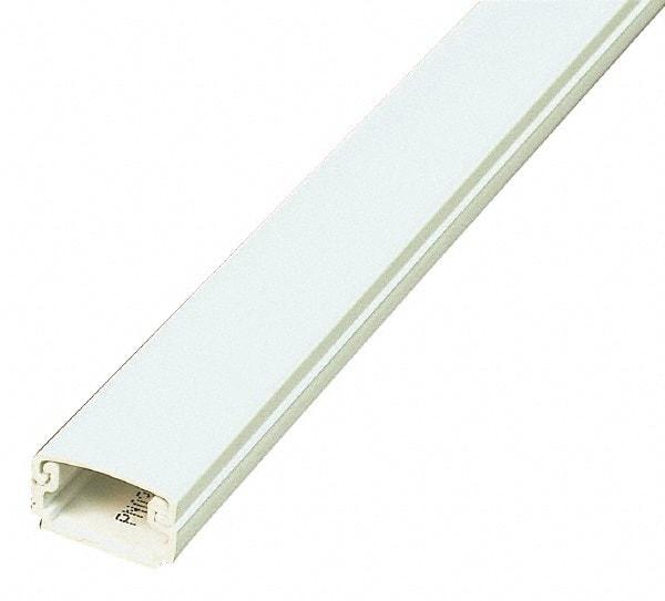 Wiremold - 2.44m Long x 1/2 Inch Deep x 13/16 Inch Wide, Raceway - Continuous Cover, 1 Channel, Ivory - Best Tool & Supply