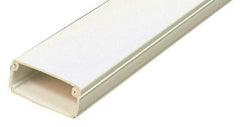 Wiremold - 2.44m Long x 5/8 Inch Deep x 1-1/8 Inch Wide, Raceway - Continuous Cover, 1 Channel, Ivory - Best Tool & Supply