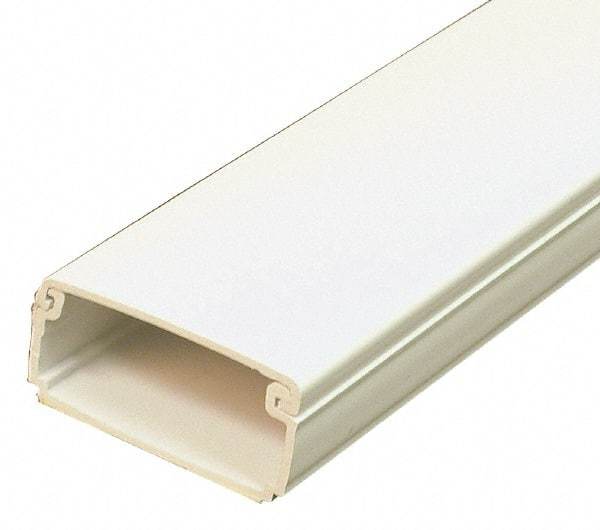 Wiremold - 2.44m Long x 13/16 Inch Deep x 1-11/16 Inch Wide, Raceway - Continuous Cover, 1 Channel, Ivory - Best Tool & Supply