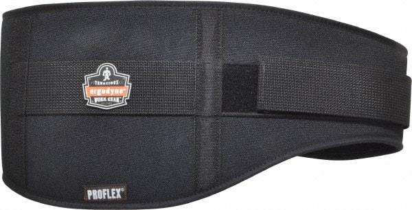 Ergodyne - Size M, Hook & Loop, Nylon/Foam Belt - 30 to 34" Waist, 7-3/4" Wide, Lumbar Support, Black - Best Tool & Supply