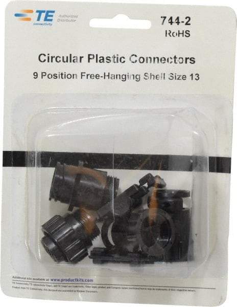 Tyco/Amp - Panel Mount Plug and Receptacle Kit - 13 to 9 AWG Compatible Wire Size - Best Tool & Supply