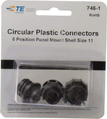 Tyco/Amp - Panel Mount Plug and Receptacle Kit - 11 to 8 AWG Compatible Wire Size - Best Tool & Supply