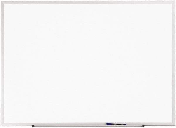 Quartet - 48" High x 72" Wide Erasable Melamine Marker Boards - Anodized Aluminum, 51-1/2" Deep - Best Tool & Supply