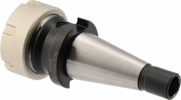 Iscar - 0.08" to 0.789" Capacity, 2-5/32" Projection, ISO30 Taper Shank, ER32 Collet Chuck - Through-Spindle - Exact Industrial Supply