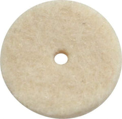 Made in USA - 1/2" Diam x 1/8" Thick Unmounted Buffing Wheel - Polishing Wheel, 1/64" Arbor Hole, Soft Density - Best Tool & Supply