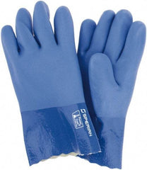 Sperian - 12" Long, PVC Chemical Resistant Gloves - Cotton Lined - Best Tool & Supply