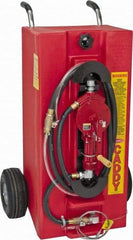 Made in USA - 28 Gal Gas Fuel Caddy - Red, Polyethelyne - Best Tool & Supply