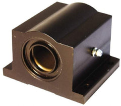 L.M76 - 0.5005" Inside Diam, Closed Single Pillow Block Linear Bearing - 2" Overall Width - Best Tool & Supply