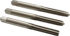 Hertel - 1/4-28 UNF, 4 Flute, Bottoming, Plug & Taper, Bright Finish, High Speed Steel Tap Set - 2-1/2" OAL, 2B/3B Class of Fit - Best Tool & Supply