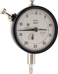 Mitutoyo - 1/8" Range, 0-25-0 Dial Reading, 0.0005" Graduation Dial Drop Indicator - 2-1/4" Dial, 0.05" Range per Revolution, 0.0005" Accuracy, Revolution Counter - Best Tool & Supply