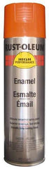 Rust-Oleum - Equipment Orange, 15 oz Net Fill, Gloss, Enamel Spray Paint - 14 Sq Ft per Can, 20 oz Container, Use on Rust Proof Paint - Best Tool & Supply