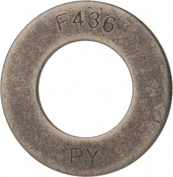 Value Collection - 1-1/2" Screw, Grade SAE 1035-1050 Steel Structural Flat Washer - 1-5/8" ID x 3" OD, Plain Finish - Best Tool & Supply