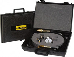 Parker - Accumulator Charging & Gauge Assembly - Includes 3,000 psi Gage, Charging Assembly, Gas Bleeder Valve, Charging Hose and Carrying Case, Use with Hydraulic Accumulators - Best Tool & Supply