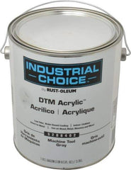 Rust-Oleum - 1 Gal Machine Tool Gray Semi Gloss Finish Acrylic Enamel Paint - Interior/Exterior, Direct to Metal, <250 gL VOC Compliance - Best Tool & Supply