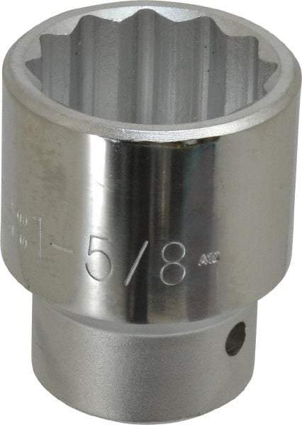 Proto - 1-5/8", 1" Drive, Standard Hand Socket - 12 Points, 3-1/4" OAL - Best Tool & Supply