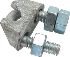 Value Collection - 3/16" Wire Rope U-Bolt Clip - Malleable Iron, Galvanized - Best Tool & Supply