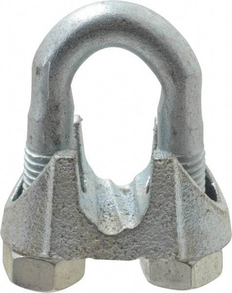 Value Collection - 5/8" Wire Rope U-Bolt Clip - Malleable Iron, Galvanized - Best Tool & Supply