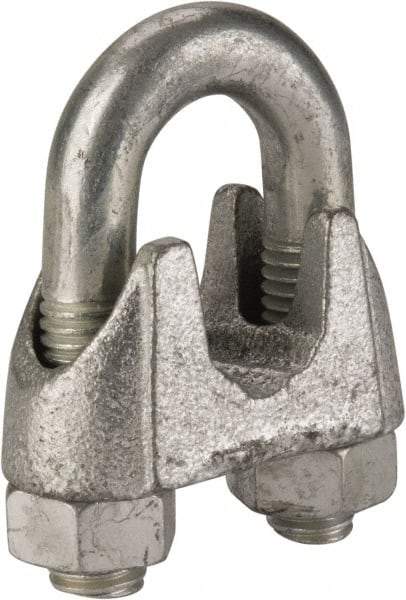 Value Collection - 3/4" Wire Rope U-Bolt Clip - Malleable Iron, Galvanized - Best Tool & Supply