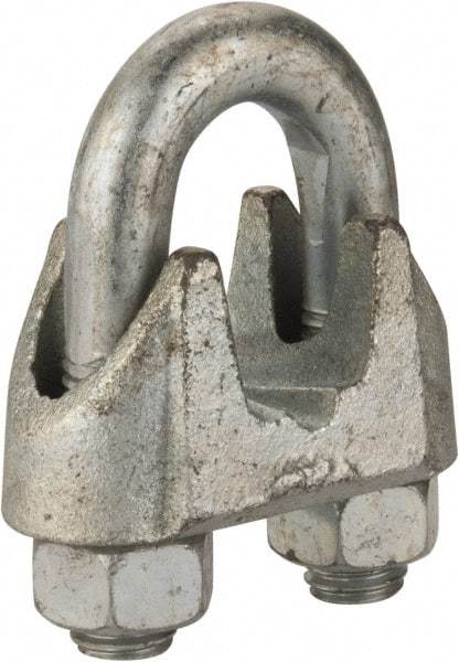 Value Collection - 7/8" Wire Rope U-Bolt Clip - Malleable Iron, Galvanized - Best Tool & Supply