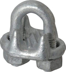 Value Collection - 1/2" Wire Rope U-Bolt Clip - Forged Steel, Galvanized - Best Tool & Supply