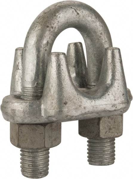 Value Collection - 1" Wire Rope U-Bolt Clip - Forged Steel, Galvanized - Best Tool & Supply