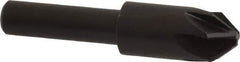 Keo - 3/8" Head Diam, 1/4" Shank Diam, 6 Flute 82° High Speed Steel Countersink - Bright Finish, 1-3/4" OAL, Single End, Straight Shank, Right Hand Cut - Best Tool & Supply