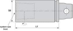 Kennametal - KM32, 1.969 Inch Long, Modular Tool Holding Extension - 1.26 Inch Body Diameter x 2.756 Inch Overall Length - Exact Industrial Supply