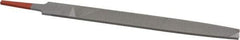 Simonds File - 8" Long, Second Cut, Flat American-Pattern File - Double Cut, Tang - Best Tool & Supply