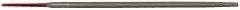 Simonds File - 6" Long, Second Cut, Round American-Pattern File - Double Cut, Tang - Best Tool & Supply