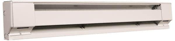 Marley - 48" Long, 277 Volt, 1000 Watt, 3413 BTU, Electric Baseboard Heater - Copper Element, Aluminum Fins, White - Best Tool & Supply