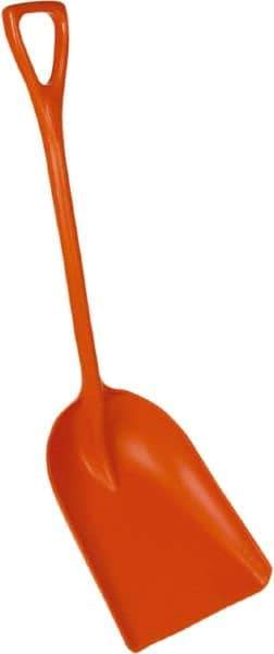 Remco - 17-1/8" High Square Plastic Shovel - 27" Long D-Grip Handle - Best Tool & Supply