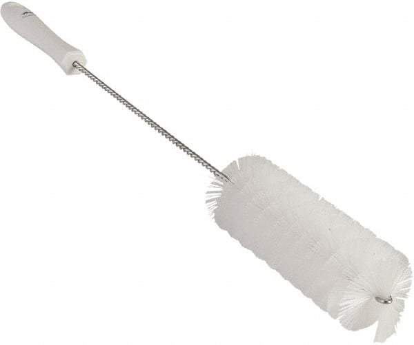 Vikan - 2" Diam Polyester Valve Brush - 19-5/8" OAL, 5-15/16" Head Length, Polypropylene & Stainless Steel Handle - Best Tool & Supply