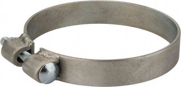 Made in USA - 3.67" ID, Steel Zinc Plated BCE Band Style Clamp - 0.12" Thick, 3-1/2" Hose - Best Tool & Supply