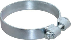 Made in USA - 5.17" ID, Steel Zinc Plated BCE Band Style Clamp - 0.12" Thick, 5" Hose - Best Tool & Supply