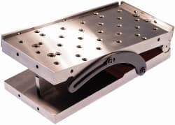 Suburban Tool - 18" Long x 6" Wide x 3-3/8" High, Precision Steel Sine Plate - Square to within 0.0004", 0.0003" Tolerance, 3/8-16 Hole - Best Tool & Supply