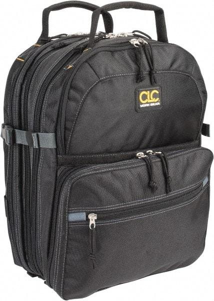 CLC - 75 Pocket Black Ballistic Polyester Backpack Tool Bag - 13" Wide x 13" Deep x 9" High - Best Tool & Supply