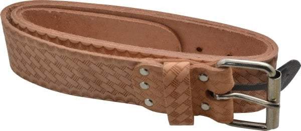 CLC - 29 to 46" Waist Tool Belt - 2" Wide, Natural (Color), Leather - Best Tool & Supply