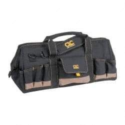 CLC - 32 Pocket Brown & Green Polyester Tool Bag - 24" Wide x 11" Deep x 12" High - Best Tool & Supply