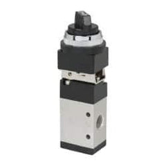 ARO/Ingersoll-Rand - 1/4" NPT Manual Mechanical Valve - 3-Way, 2 Position, Selector/Manual & 0.7 CV Rate - Best Tool & Supply