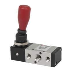 ARO/Ingersoll-Rand - 1/4" NPT Manual Mechanical Valve - 4-Way, 2 Position, Lever/Spring & 0.7 CV Rate - Best Tool & Supply