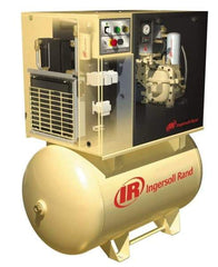 Ingersoll-Rand - 7.5 hp, 80 Gal Stationary Electric Horizontal Screw Air Compressor - Three Phase, 125 Max psi, 27 CFM, 230 Volt - Best Tool & Supply