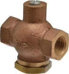 Kingston - 3/8" Brass Check Valve - Inline, FNPT x FNPT, 400 WOG - Best Tool & Supply