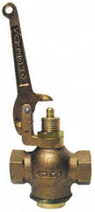 Kingston - 3/4" Pipe, 400 Max psi, Buna N Disc, Self Closing Control Valve - Pull Lever, FNPT x FNPT End Connections - Best Tool & Supply