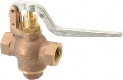 Kingston - 1/2" Pipe, 400 Max psi, Buna N Disc, Self Closing Control Valve - Balanced Valve Squeeze Lever, FNPT x FNPT End Connections - Best Tool & Supply