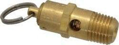 Kingston - 1/4" Inlet, ASME Safety Relief Valve - 100 Max psi, Brass - Best Tool & Supply