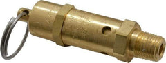 Kingston - 1/4" Inlet, ASME Safety Relief Valve - 25 Max psi, Brass - Best Tool & Supply