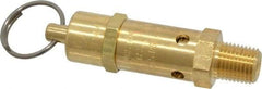 Kingston - 1/4" Inlet, ASME Safety Relief Valve - 75 Max psi, Brass - Best Tool & Supply