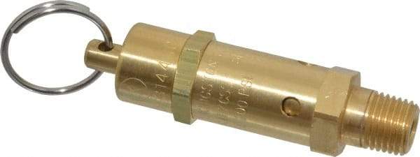 Kingston - 1/4" Inlet, ASME Safety Relief Valve - 200 Max psi, Brass - Best Tool & Supply