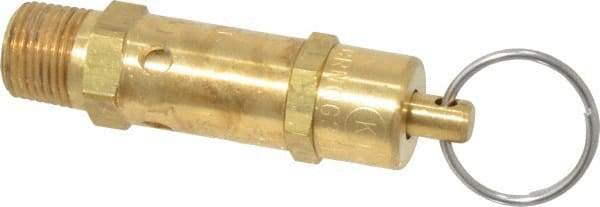 Kingston - 3/8" Inlet, ASME Safety Relief Valve - 150 Max psi, Brass - Best Tool & Supply