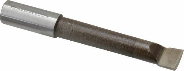 Interstate - 5/8" Min Bore Diam, 3-1/8" Max Bore Depth, 5/8 Shank Diam, Boring Bar - Right Hand Cut, Cobalt, Bright Finish - Exact Industrial Supply